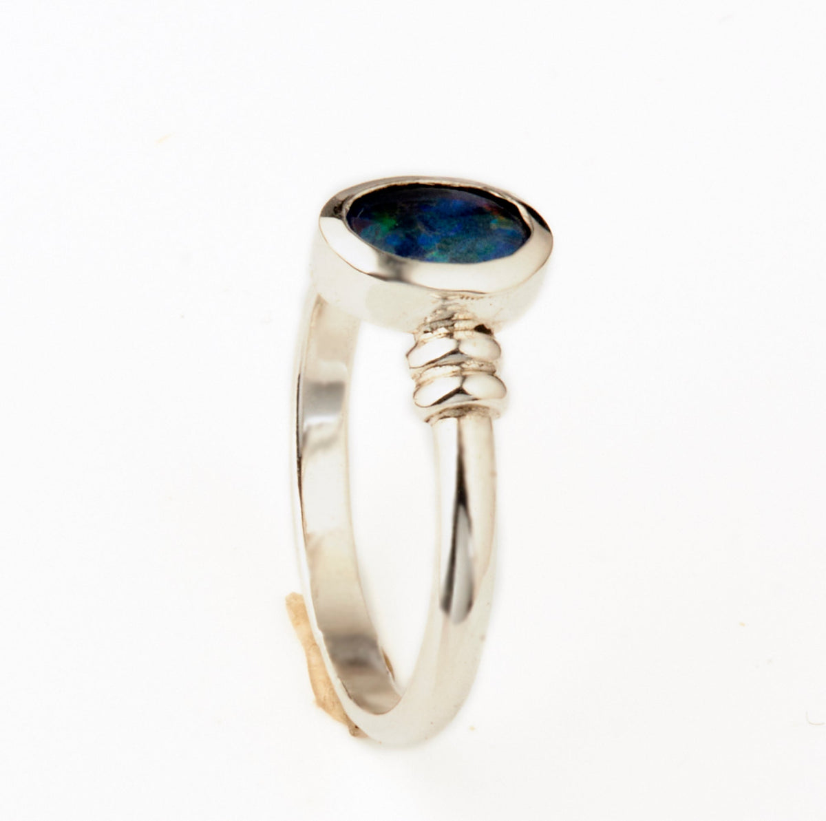 Ring mit ovalem Opal 8x6mm 925 Silber poliert schlicht und edel Goldschmiede und Trauring Manufaktur Silberscheif www.gutms.live