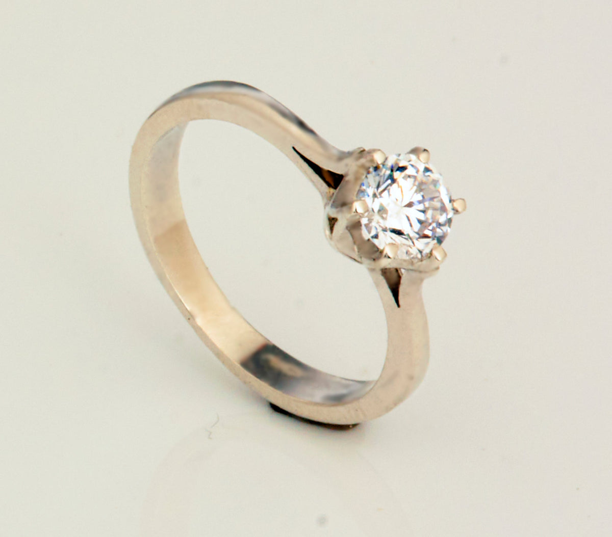Verlobungsring klassisch 925 Silber mit 1ct Zirkonia Goldschmiede und Trauring Manufaktur Silberschweif www.gutms.live