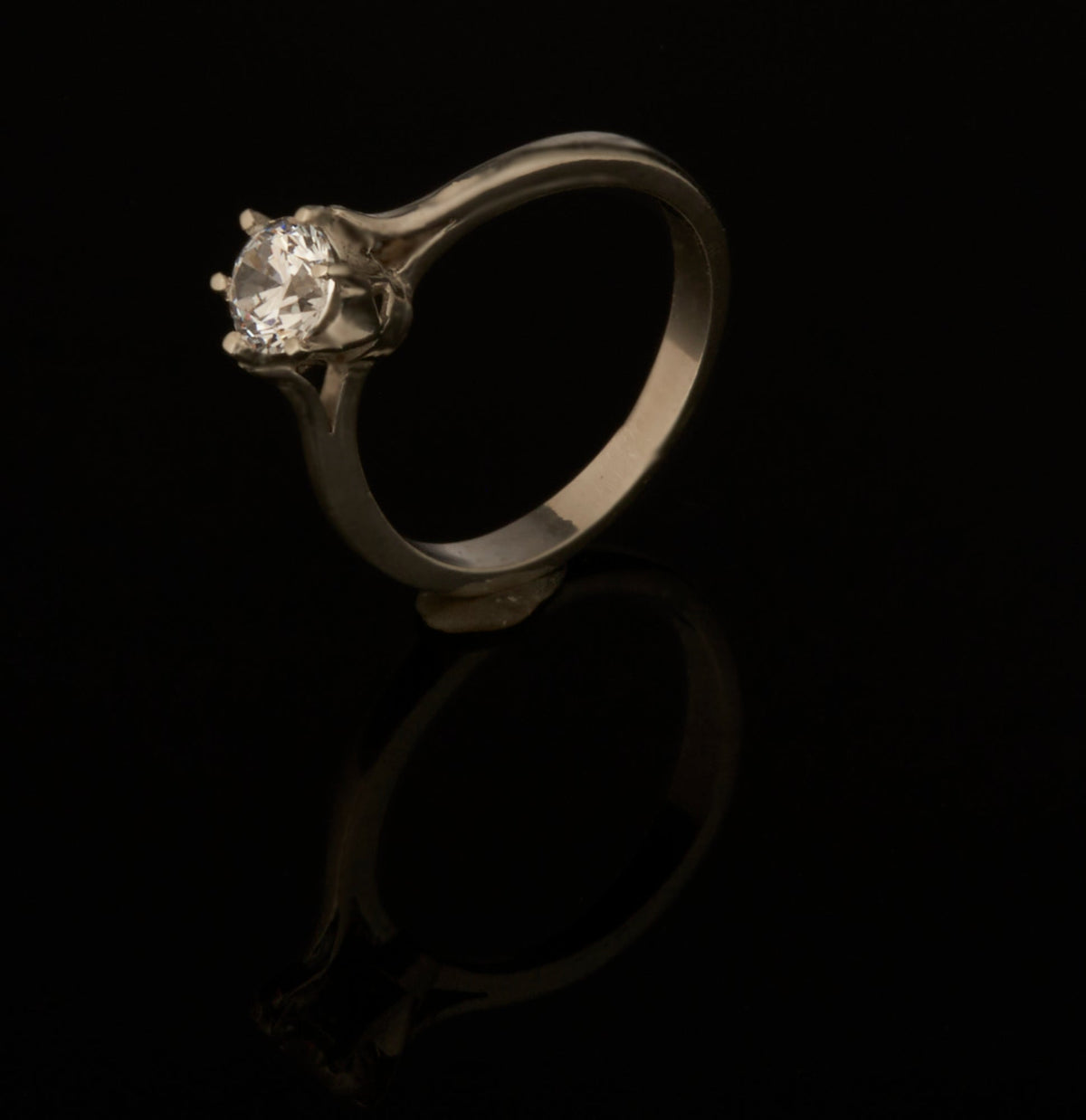 Verlobungsring klassisch 925 Silber mit 1ct Zirkonia Goldschmiede und Trauring Manufaktur Silberschweif www.gutms.live