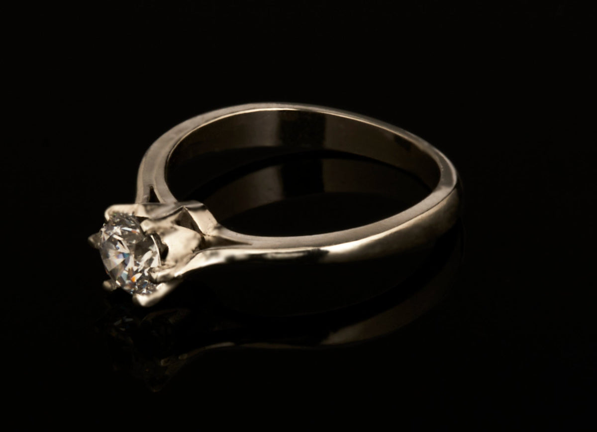 Verlobungsring klassisch 925 Silber mit 1ct Zirkonia Goldschmiede und Trauring Manufaktur Silberschweif www.gutms.live